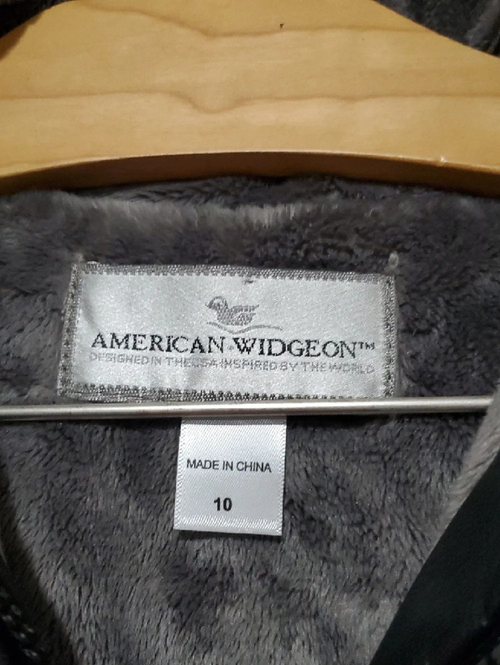American Widgeon Faux Fur Hooded Vest With Faux Leather Trim